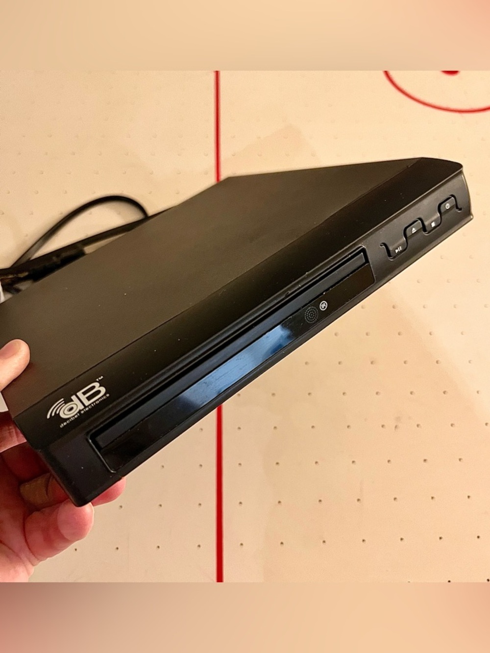 DB DVD Player 15 watt Black with power cord No Remote
